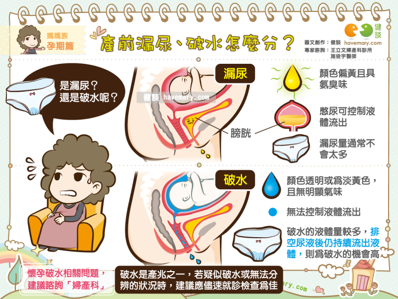 产前漏尿,破水怎幺分?